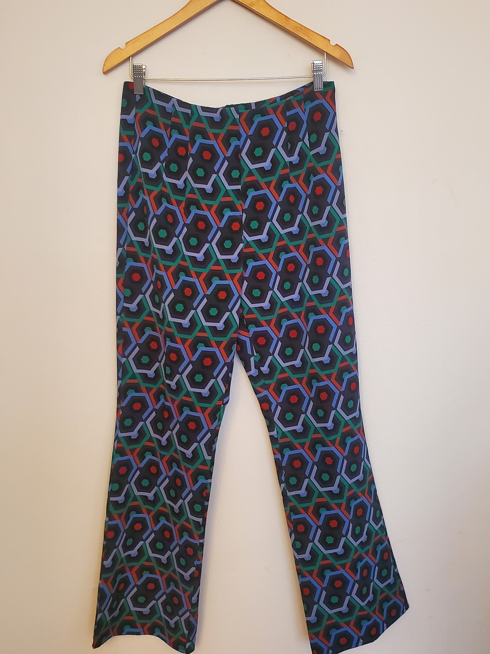 Zara Geometric-Print Pants - Picture 4 of 4
